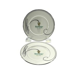 Waterford Ballet Ribbon  Bread Plates 6" Set Of 2  Fine Bone China Made In Japan